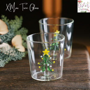 x'mas tree glass แก้วใสต้นคริสต์มาส