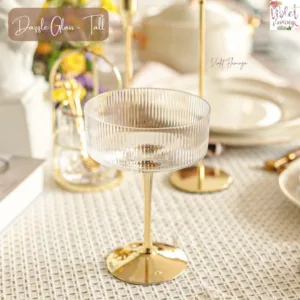 แก้วค็อกเทล รุ่น Dazzle Cocktail Glass แก้วใสก้านทอง แก้วไวน์สุดหรูพร้อมกล่องของขวัญ